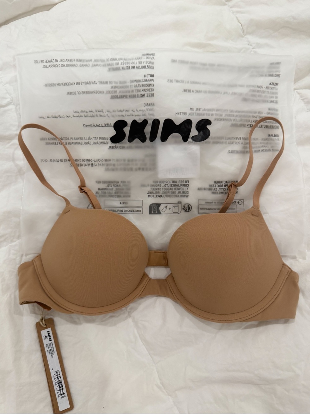 Skims Fit’s Everybody Push - Up Bra in Ochre